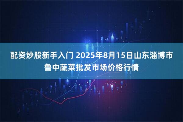 配资炒股新手入门 2025年8月15日山东淄博市鲁中蔬菜批发市场价格行情